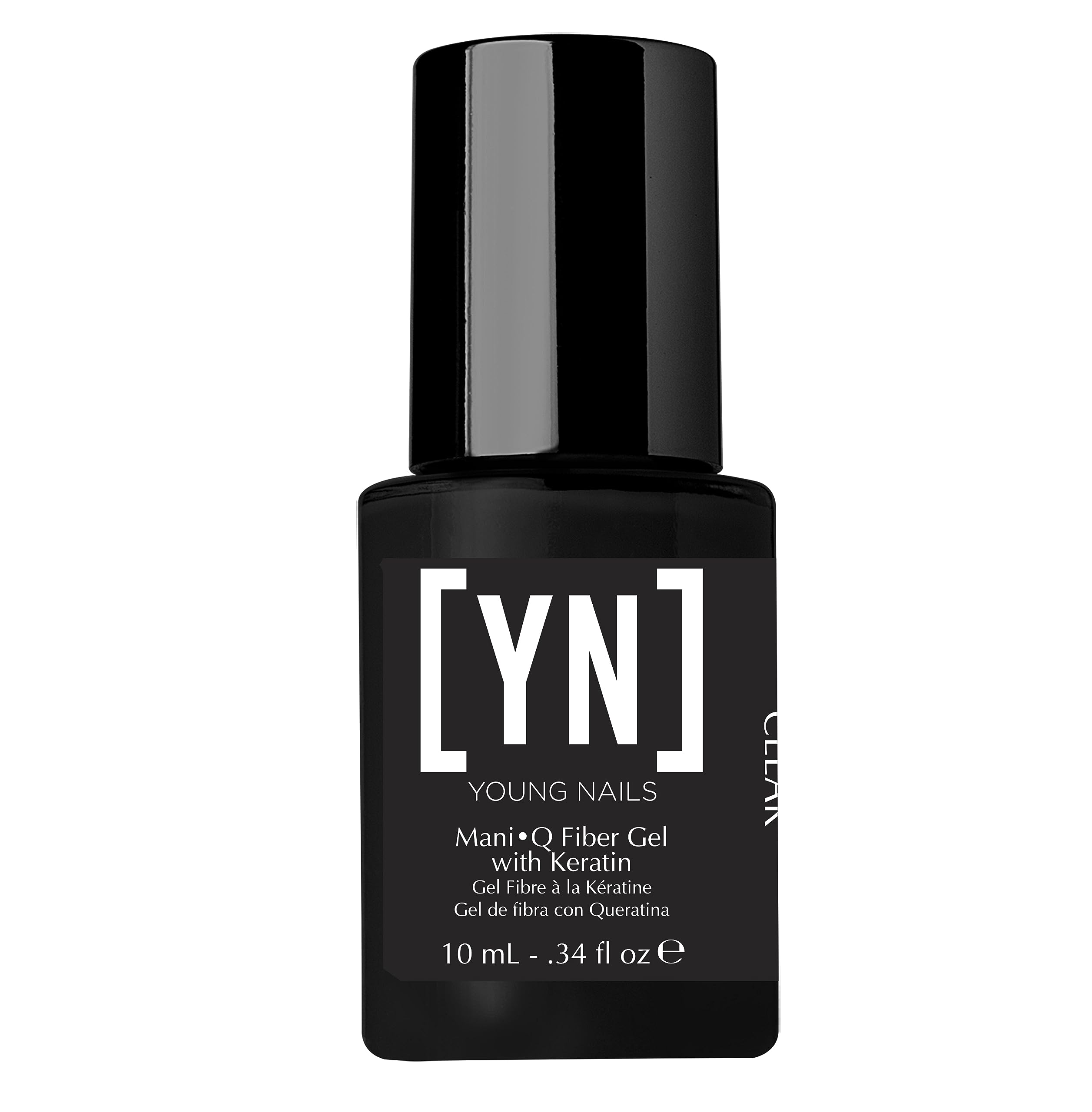Young Nails ManiQ Gel Fibre avec kératine — application fluide pour une manucure durable et naturelle.