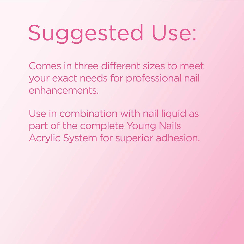 Poudre Core Rose Young Nails pour des extensions naturelles et lumineuses.