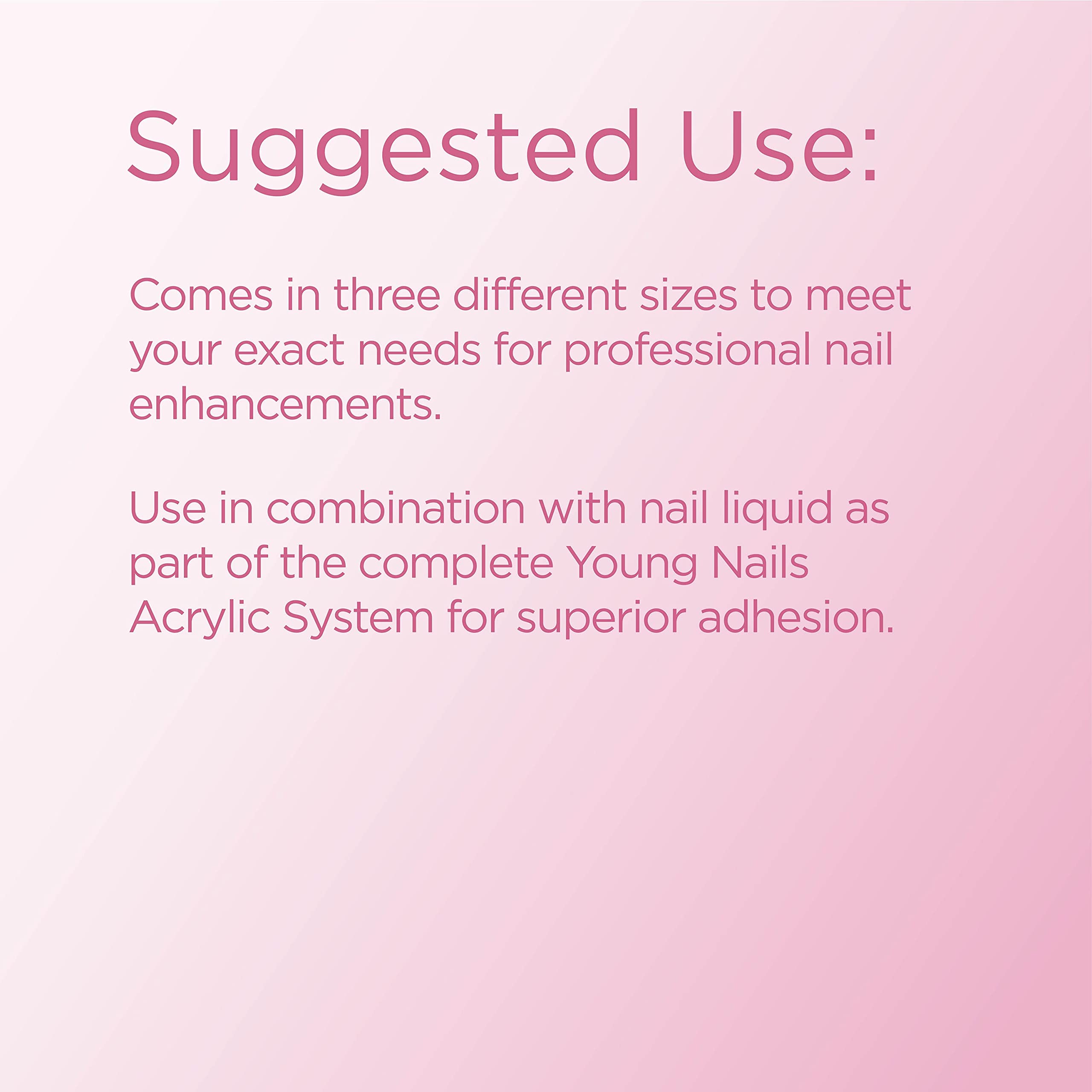 Young Nails Poudre Acrylique Core - Clear, base polyvalente pour designs propres.