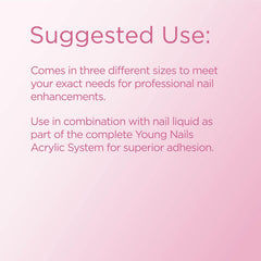 Young Nails Poudre Acrylique Core - Clear, base polyvalente pour designs propres.