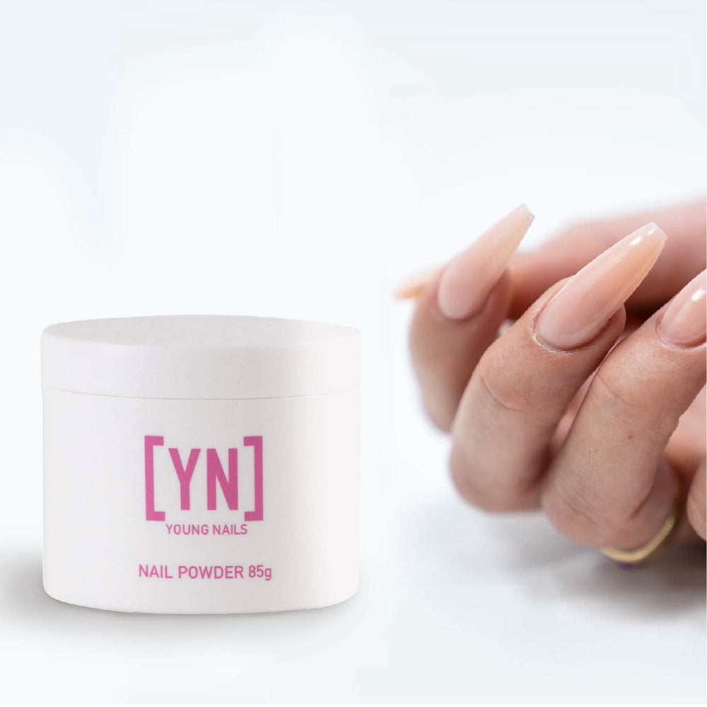 Young Nails poudre acrylique cover illustre auto-nivellement pour une surface homogène