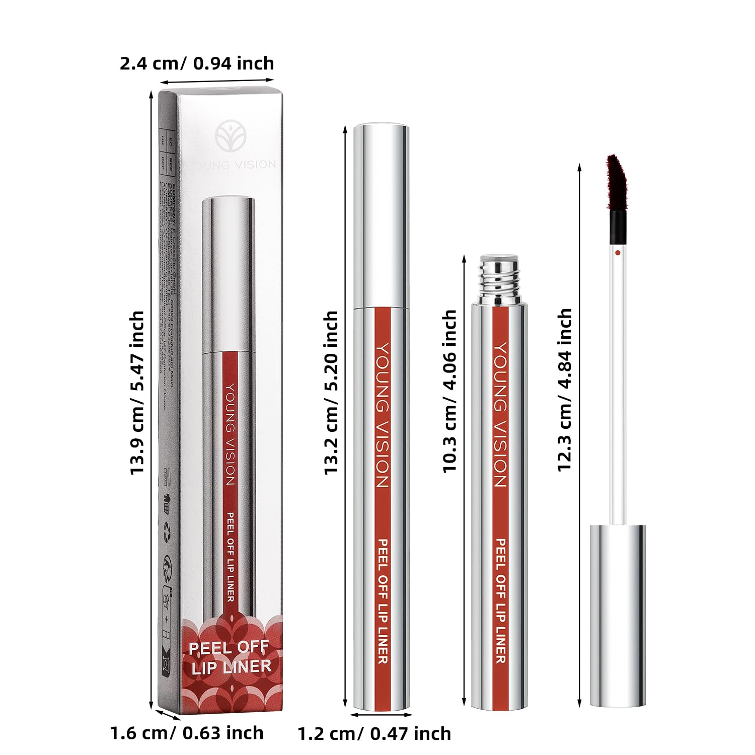 Coffret cadeau YOUNG VISION: trio de crayons lèvres nude.