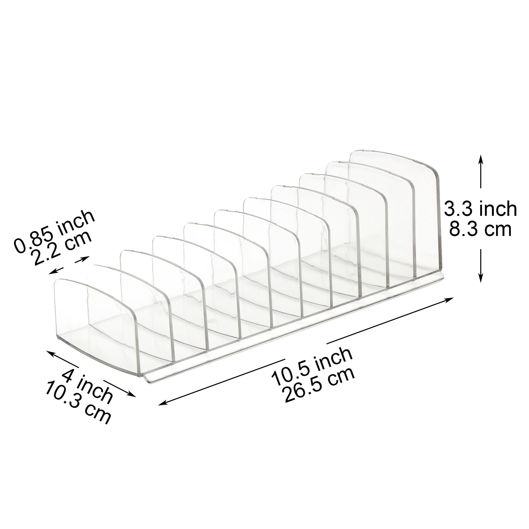 Boîte transparente Youngever pour palette maquillage, accès rapide