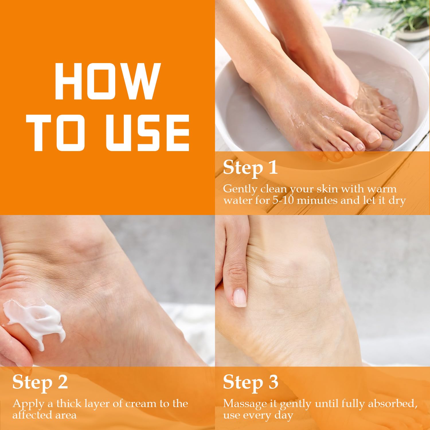 YOUNGYOUNGLOVE routine quotidienne: application après bain pour les mains et pieds.
