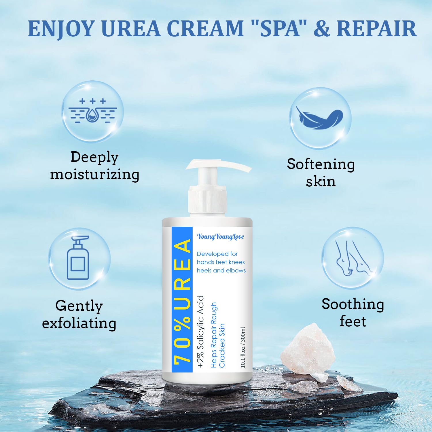Crème YOUNGYOUNGLOVE pour les mains, douceur et hydratation des peaux sèches.