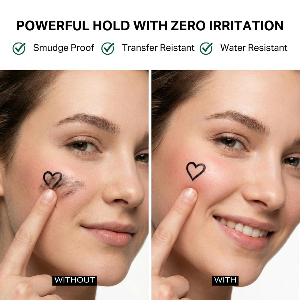 Y'OUR Silk Setting Spray – pulvérisation appliquée sur la peau pour un teint lisse.