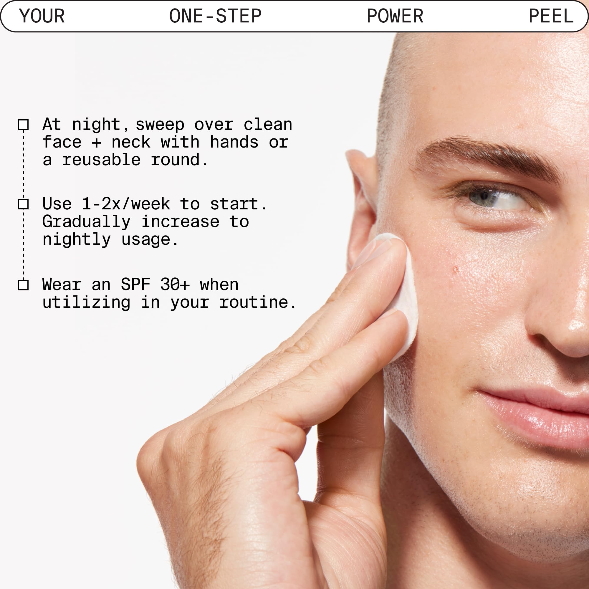 Exfoliation nocturne Youth To The People, 7% acide lactique et 3% acide glycolique.