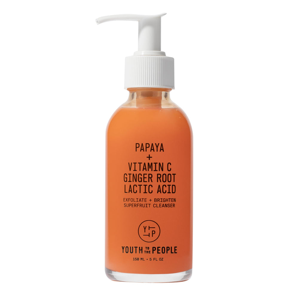 Youth To The People Superfruit Cleanser — bouteille 5oz, nettoyage doux et peau plus lumineuse.