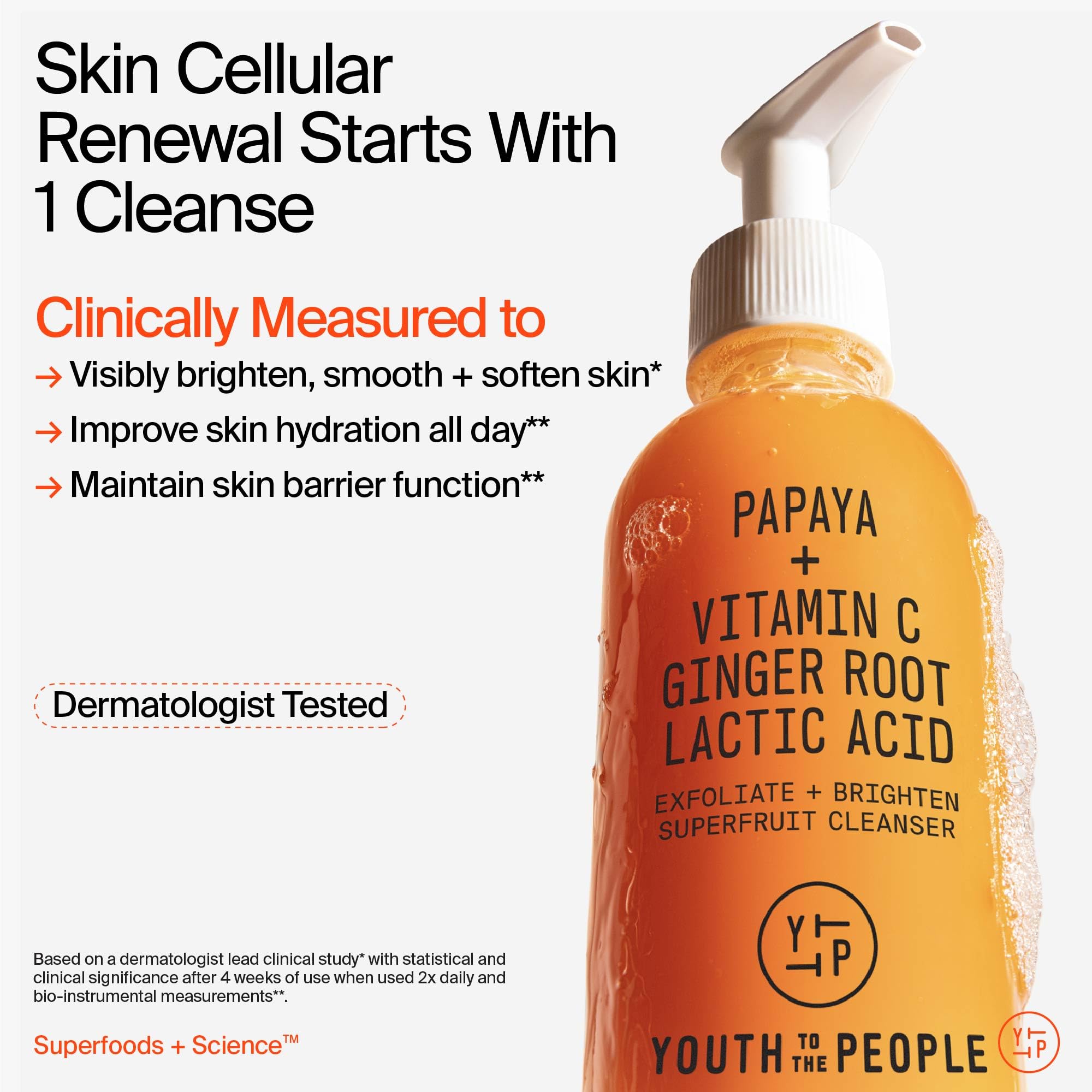 Youth To The People Superfruit Nettoyant Refill – Exfoliation douce, améliore texture et douceur quotidienne.