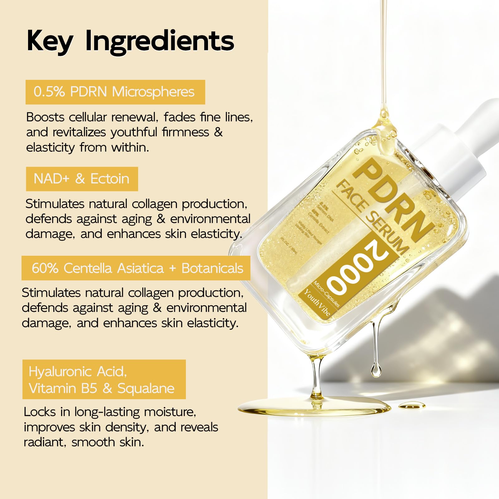 YouthVibe hydratation 48h – acide hyaluronique – peau repulpée et lumineuse