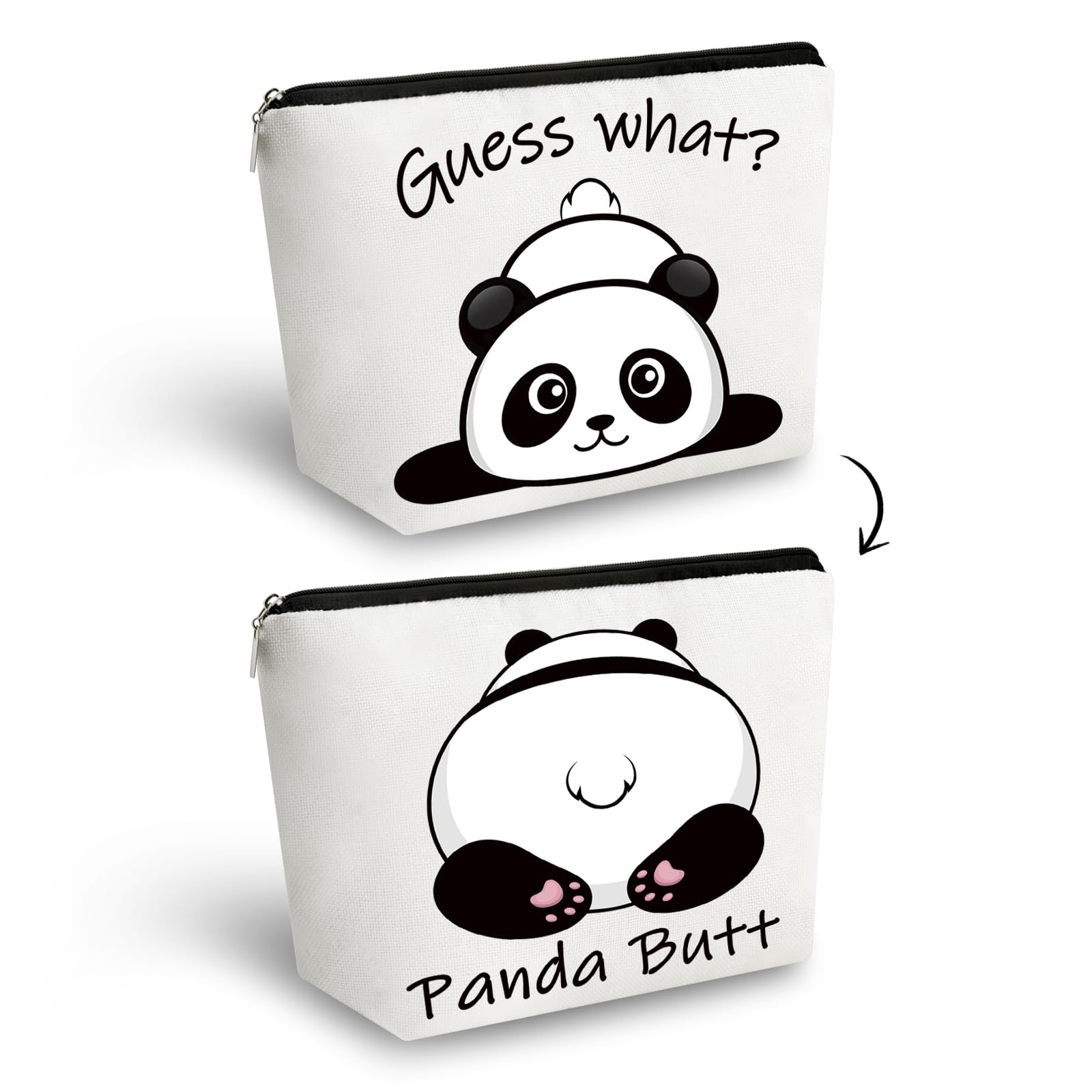 Yoxiumi Panda Tête: design charmant pour mettre en valeur votre maquillage lors de vos déplacements.