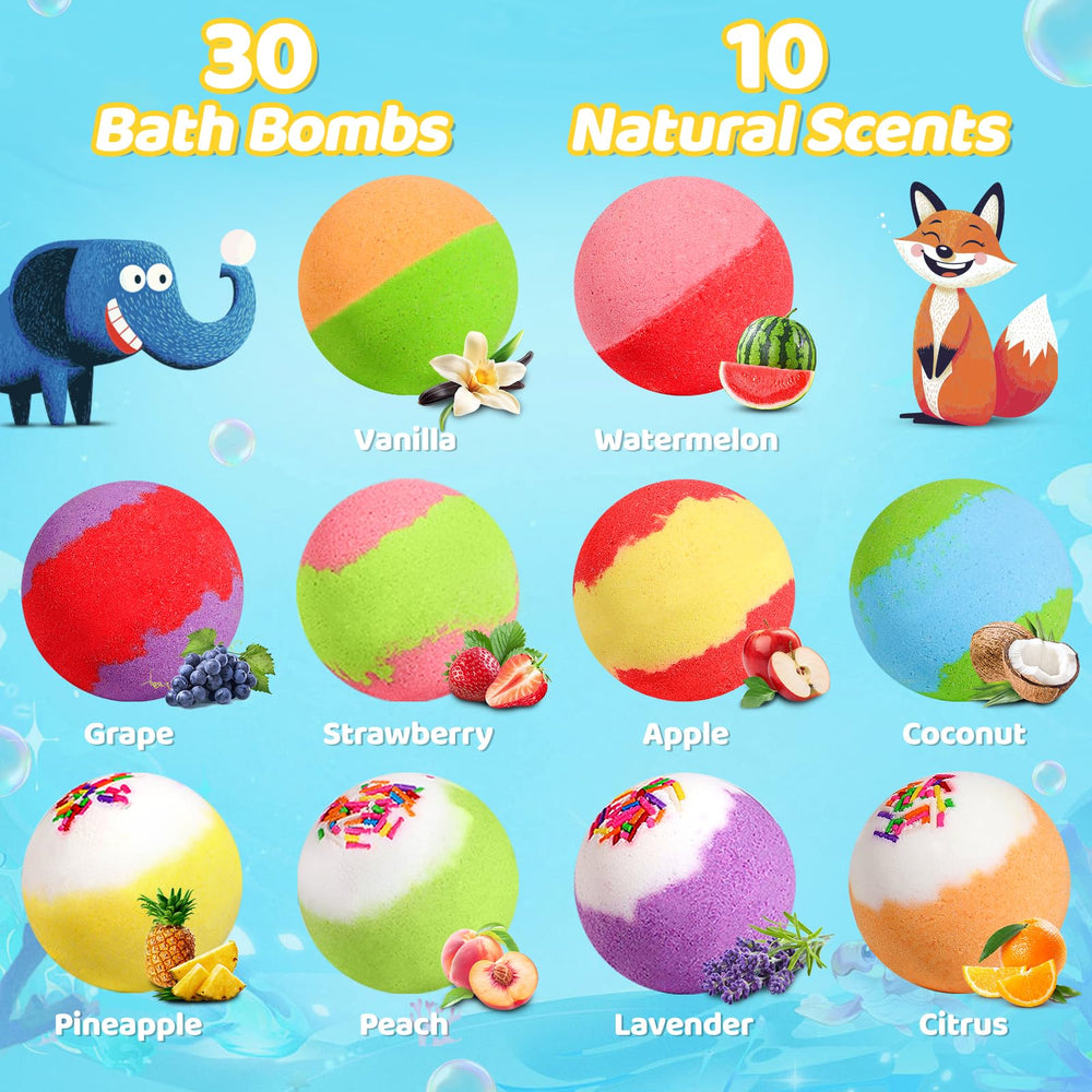 YoYokay bombes de bain mousse et bulles colorées.