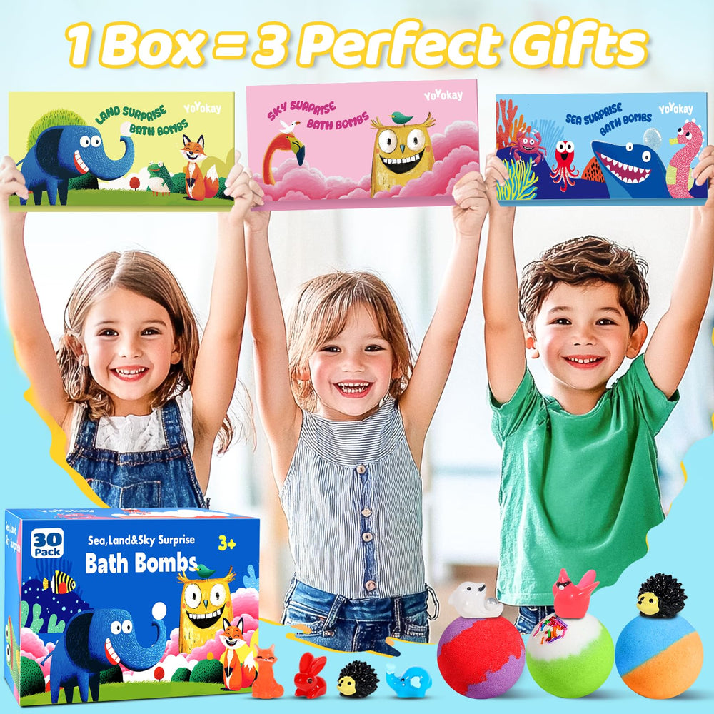 YoYokay emballage cadeau bain triple thèmes, idée cadeau.