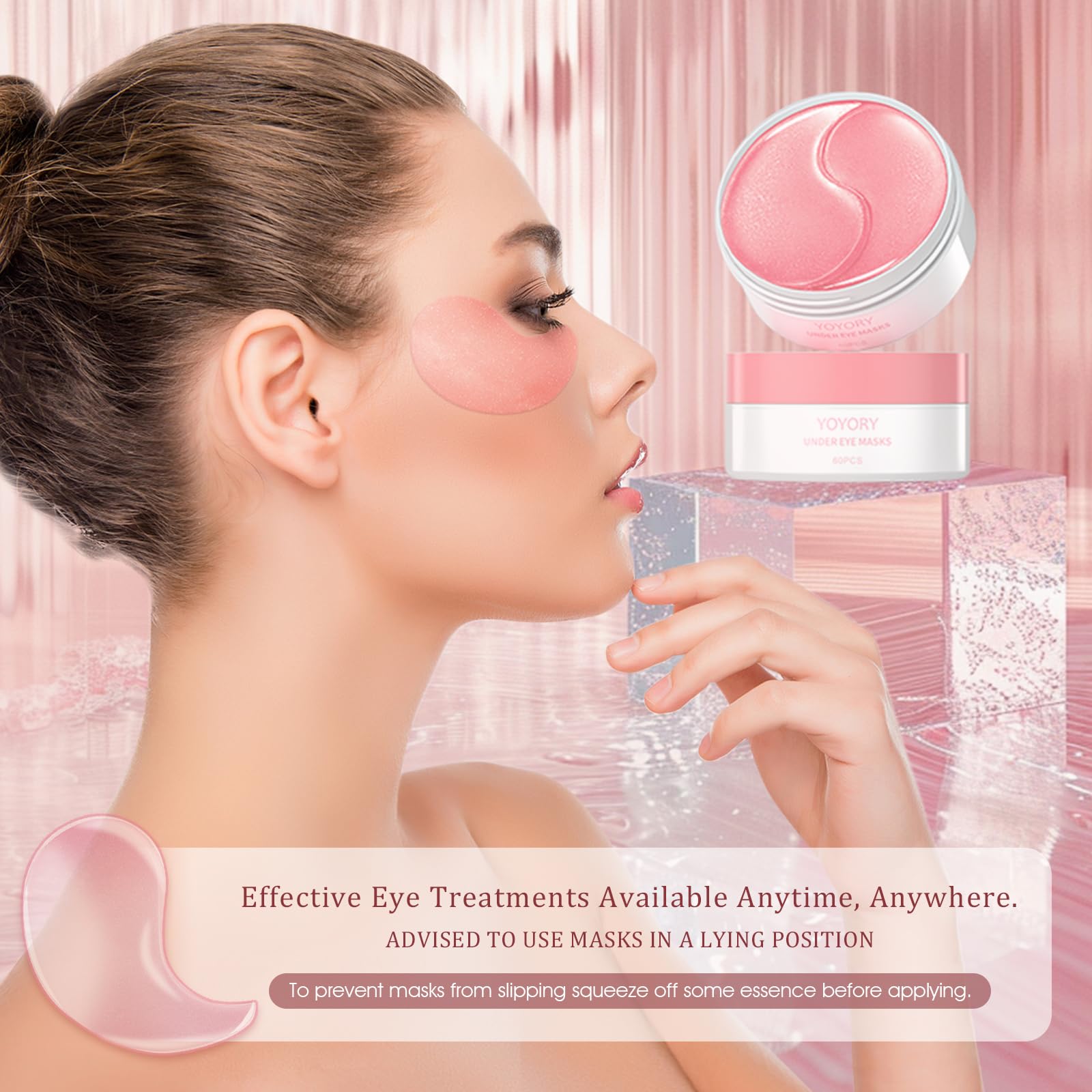 YOYORY eye patch being applied shows quick, convenient use
