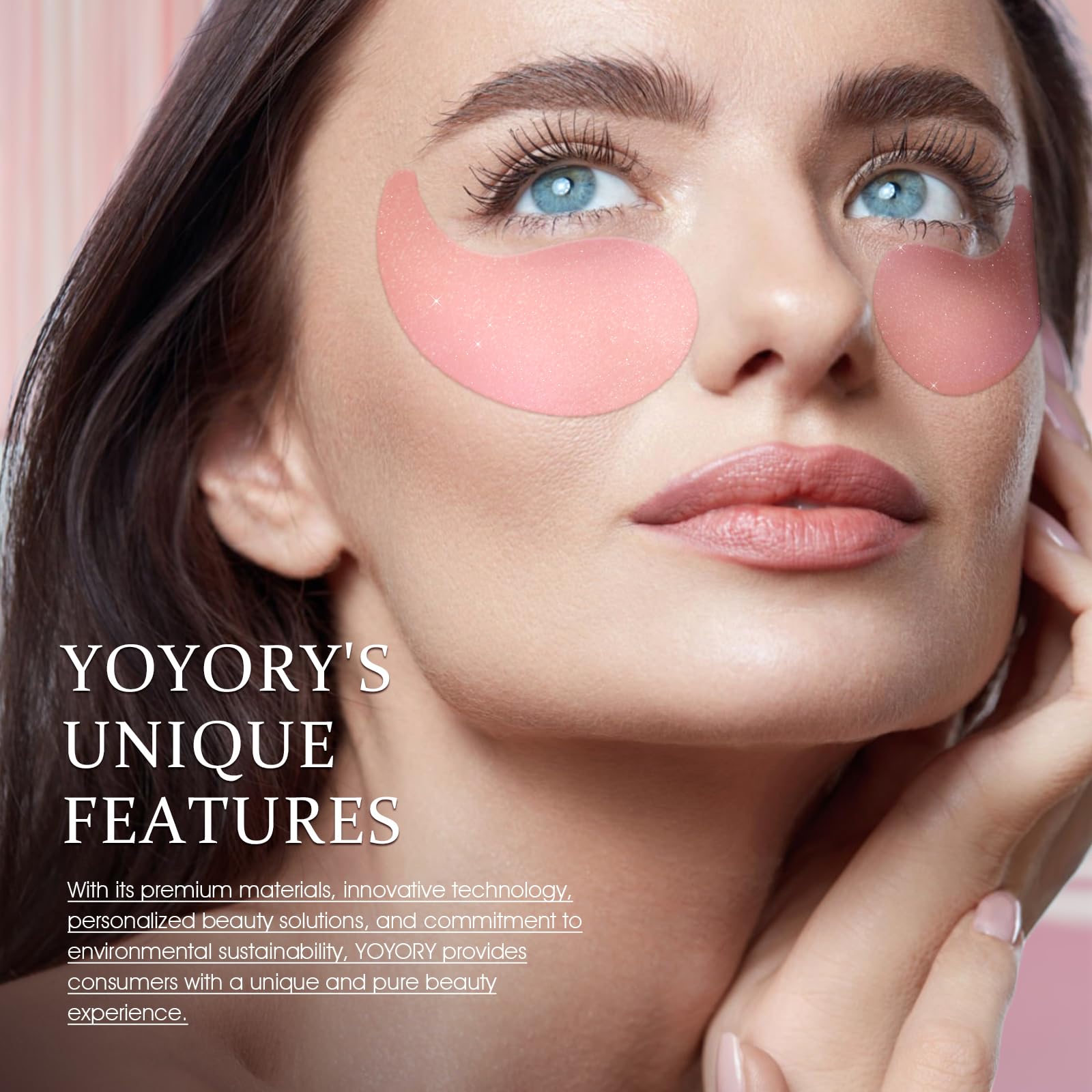 YOYORY hydrogel texture close-up with moisturizing appearance