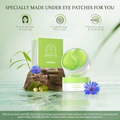 YOYORY application rapide des masques yeux hydrogel, effet rafraîchissant et cernes visibles.