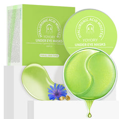 YOYORY masques yeux hydrogel dans la boîte, hydratation profonde et réveil du regard.