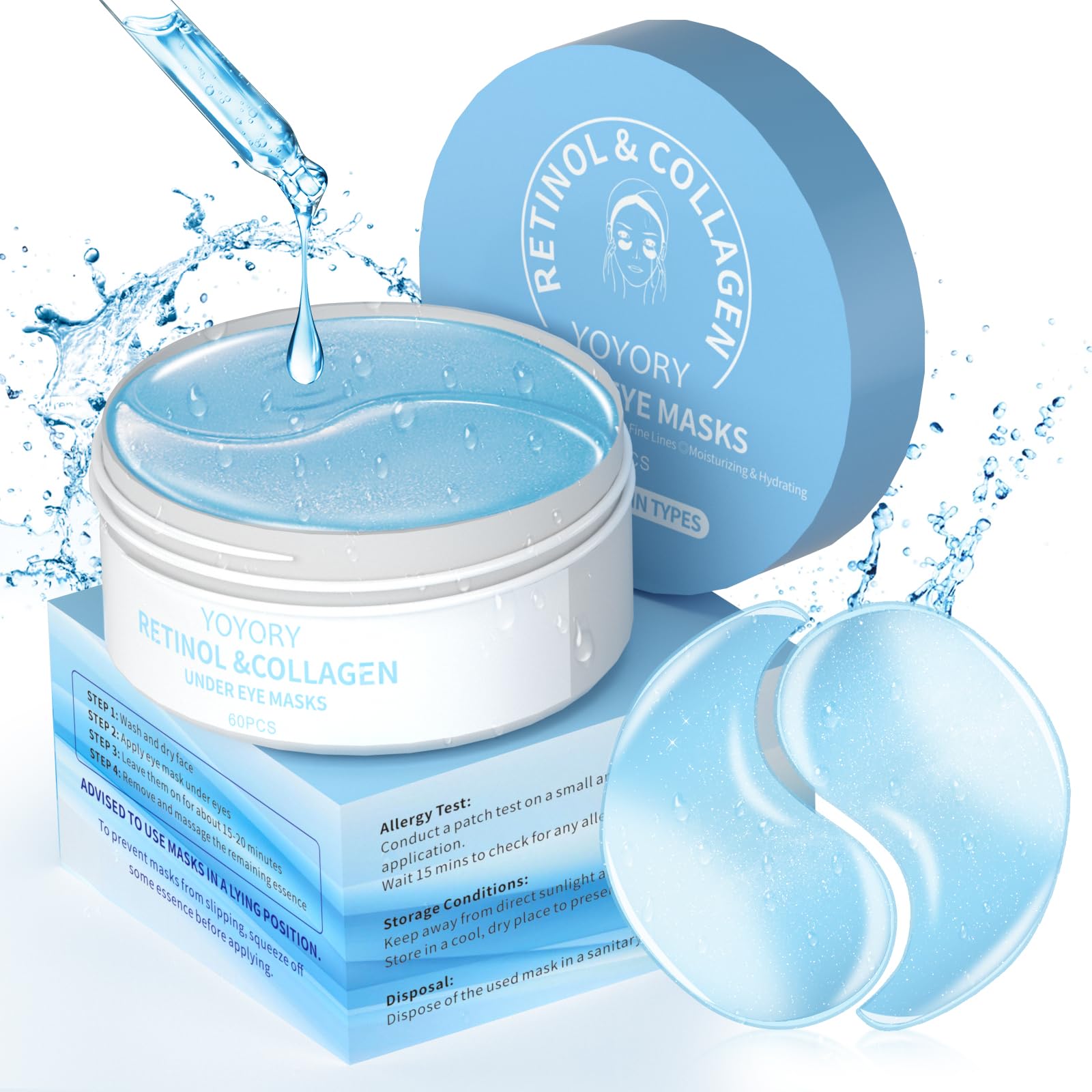 YOYORY patchs sous-yeux hydrogel : hydratation ciblée et confort délicat