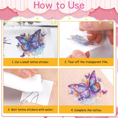 Boîte de tatouages rose par Yoyuspy, prête à offrir comme cadeau fête.