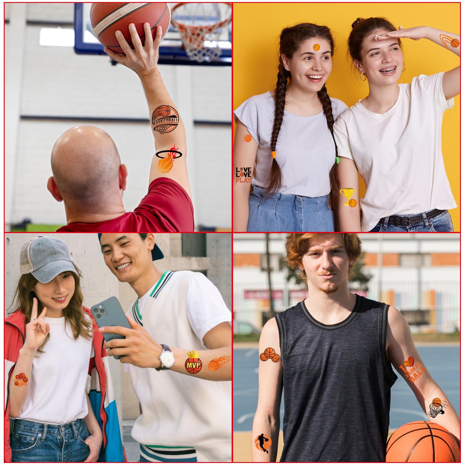 Yoyuspy tatouages basket-ball – idéal comme cadeau ou récompense.