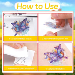 Tatouages poulets Yoyuspy – application facile sur peau propre.