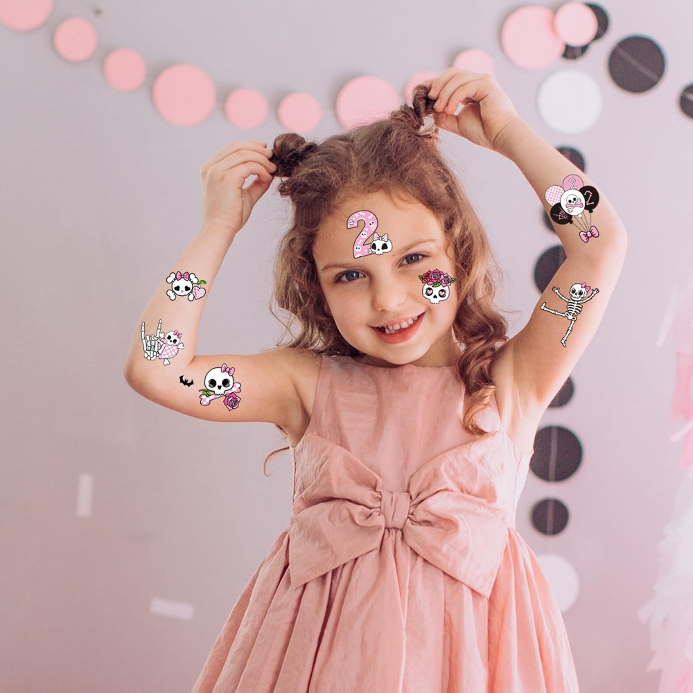 Tatouages Yoyuspy rose décoration fête, idéal comme faveurs d'anniversaire.