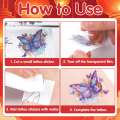 Yoyuspy tatouages temporaires – application rapide parfaite pour les fêtes