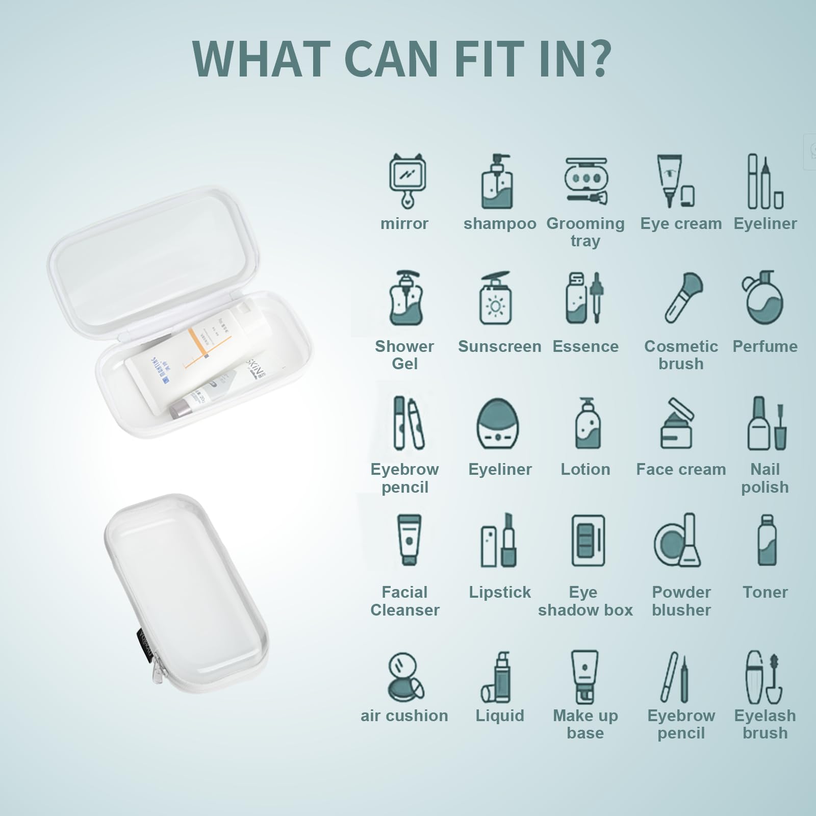 Coffret organisation transparent YQBRAO permet une solution compacte