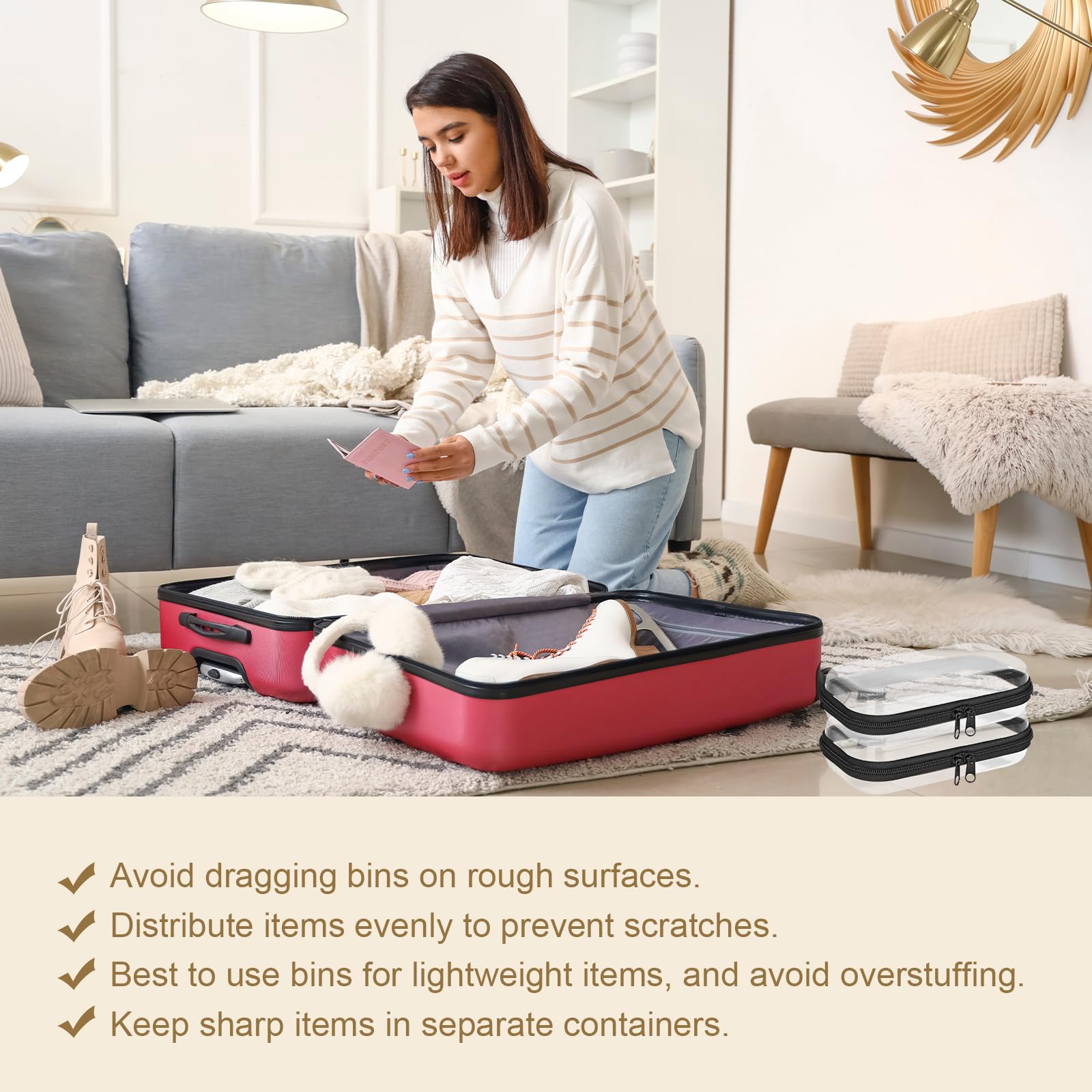Rangement pro pour câbles et accessoires grâce à l'étui rigide YQBRAO.
