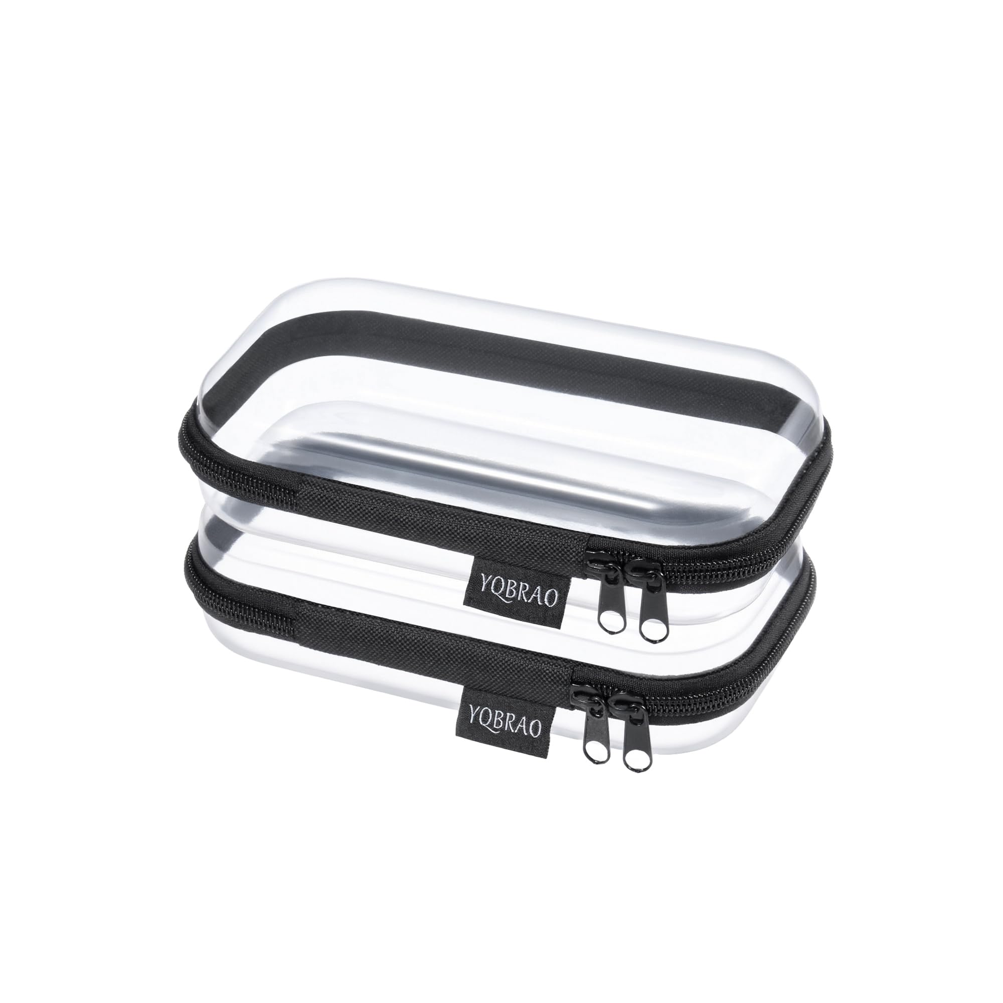 Etui YQBRAO rigide double avec vue clair pour trouver rapidement les essentiels.