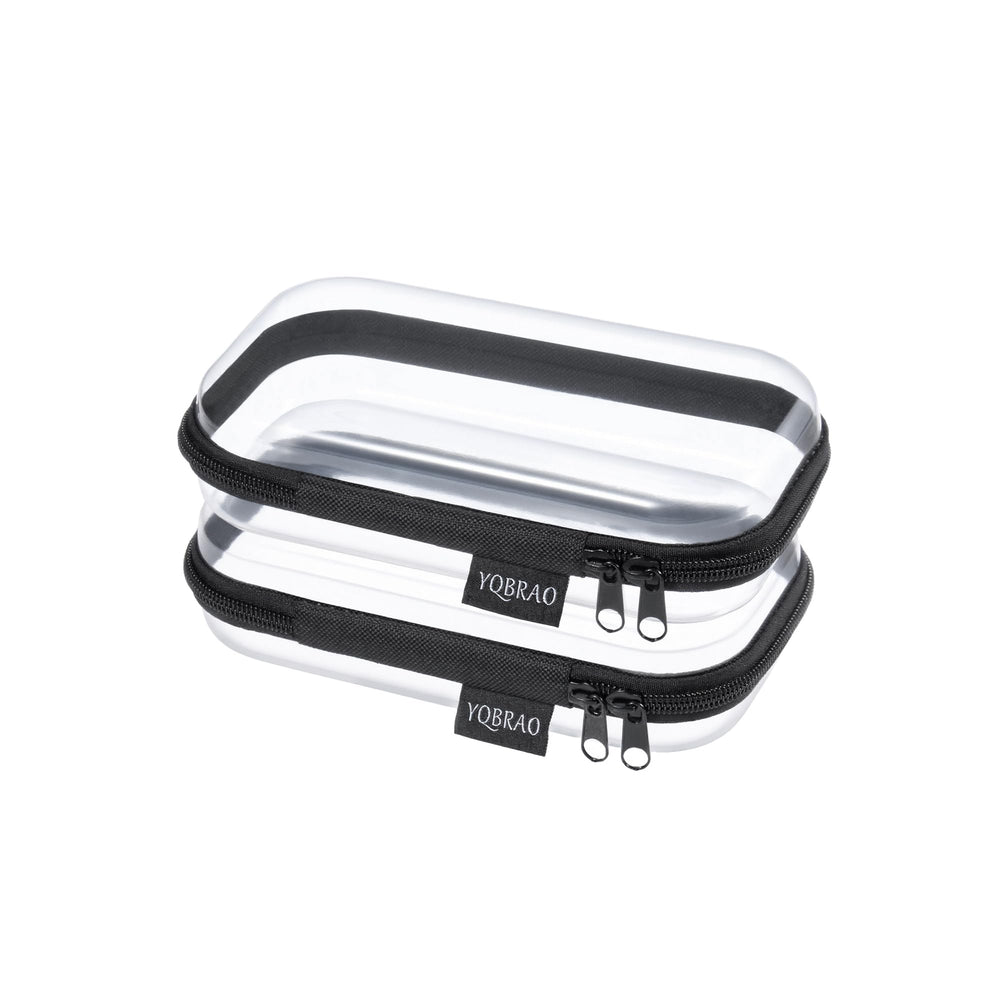 Etui YQBRAO rigide double avec vue clair pour trouver rapidement les essentiels.