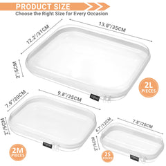 YQBRAO étui transparent moyen-zip, rangement polyvalent pour maquillage et accessoires.