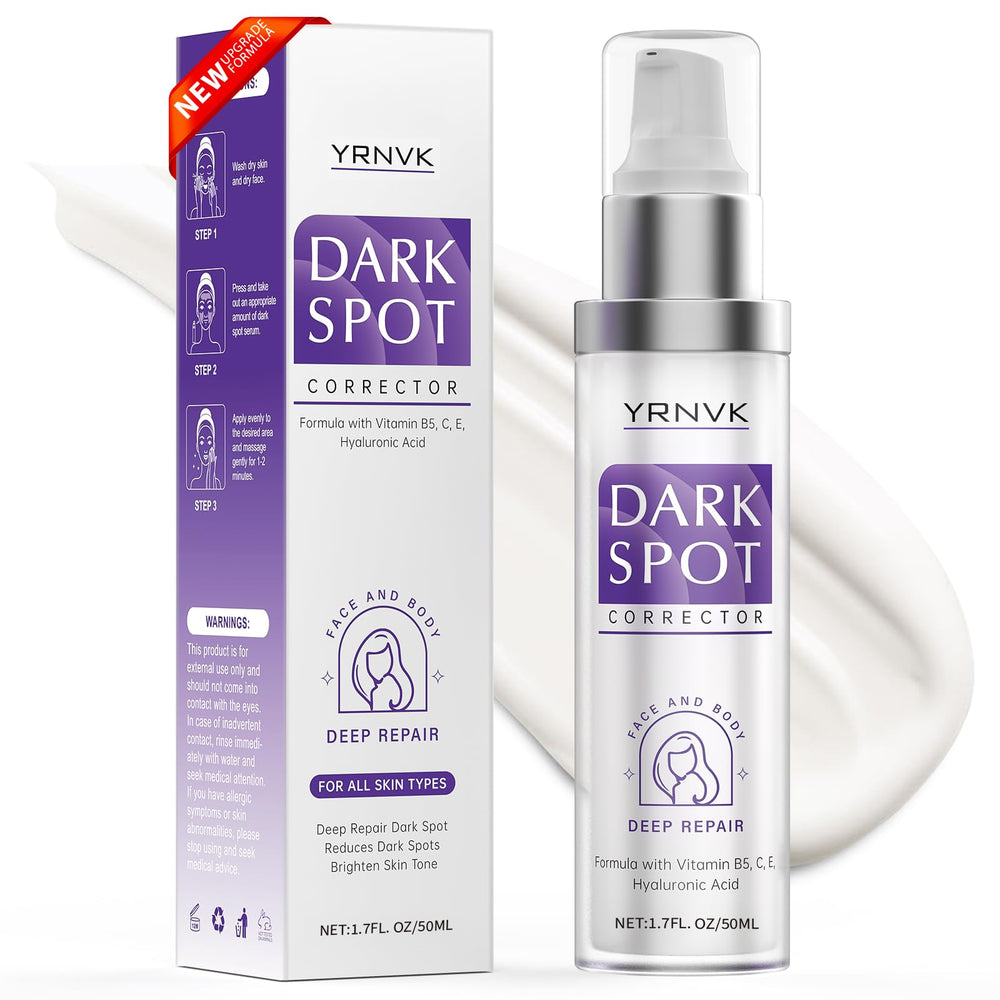 YRNVK serum taches visage flacon: action ciblée pour un teint plus homogène.