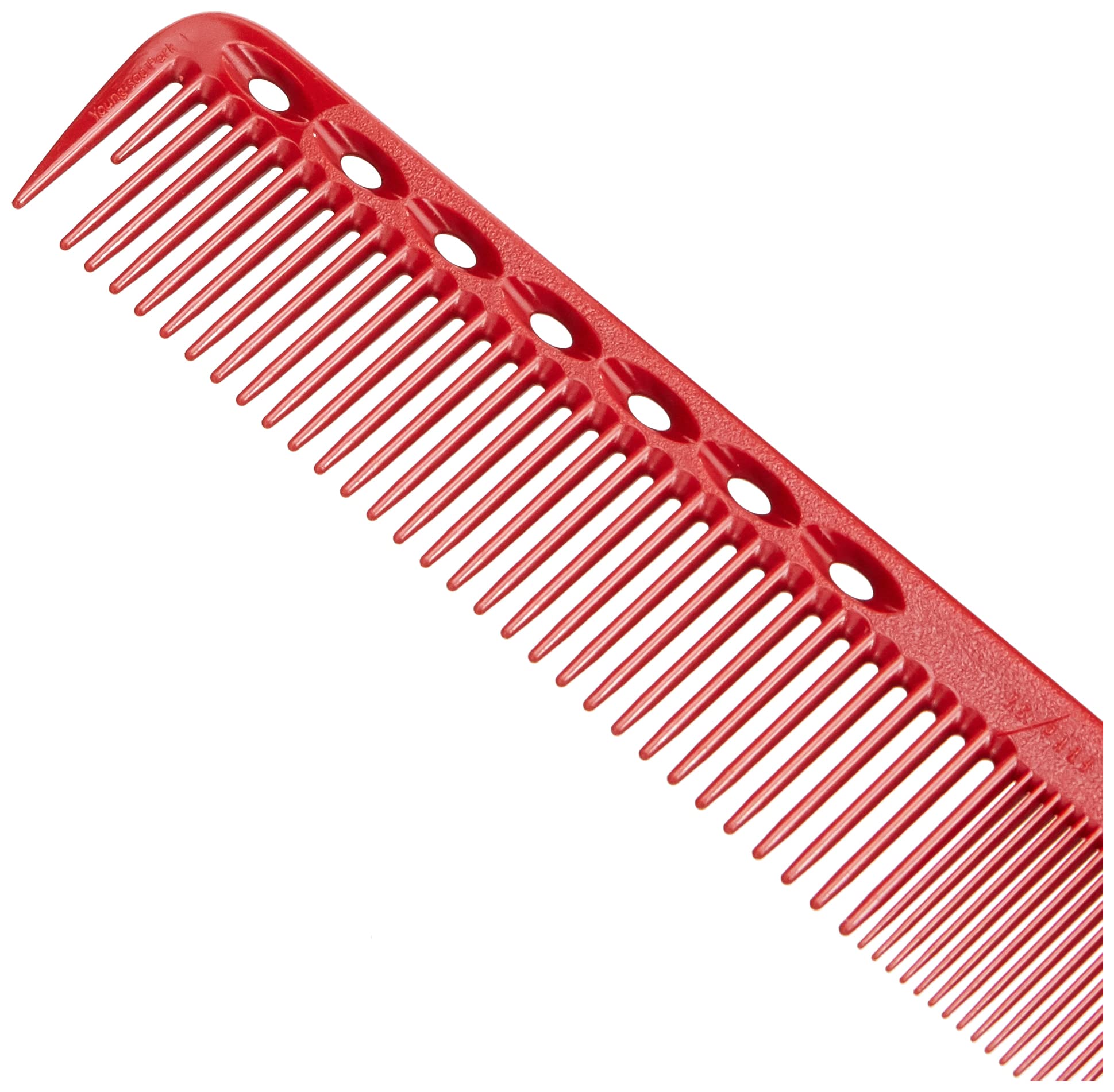 YS Park 339 dents-ultra-fines-rouge, capte les cheveux très fins sans glisser.