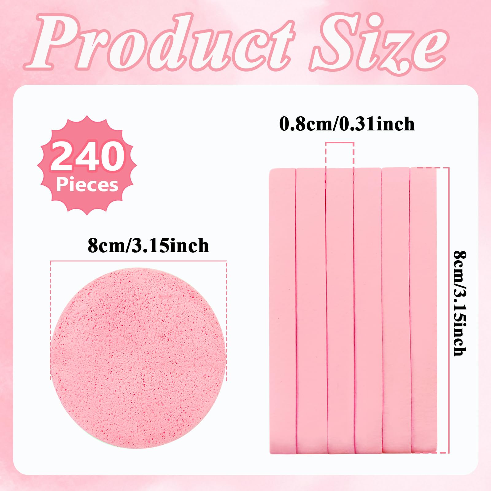 Éponge démaquillage visage Ysanciuu, expansion facile pour nettoyer les pores.