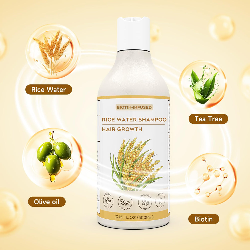 YSKWA riz-eau massage-capillaire: massage du cuir chevelu améliore le confort.