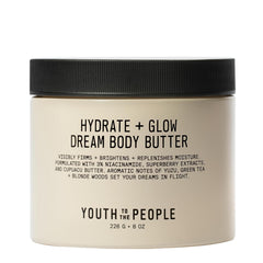 Youth To The People Beurre Corporel emballage élégant, prêt pour hydratation en profondeur.