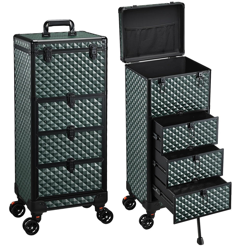 Chariot Yueieoun pour ongles avec 3 tiroirs, accès rapide aux outils lors d’une prestation.