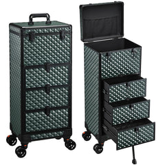 Chariot Yueieoun pour ongles avec 3 tiroirs, accès rapide aux outils lors d’une prestation.