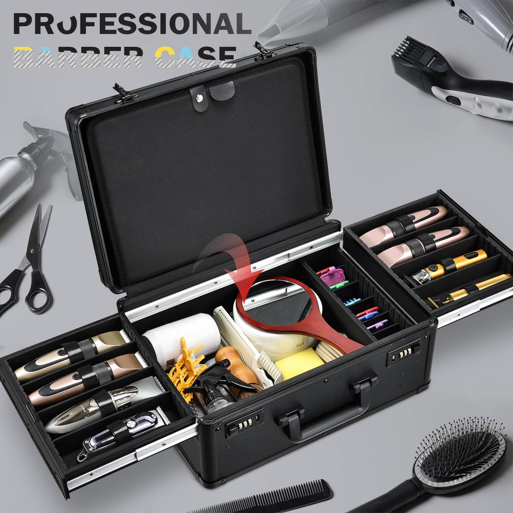 Mallette Yueieoun barbier, emplacement pour clippeurs professionnels.