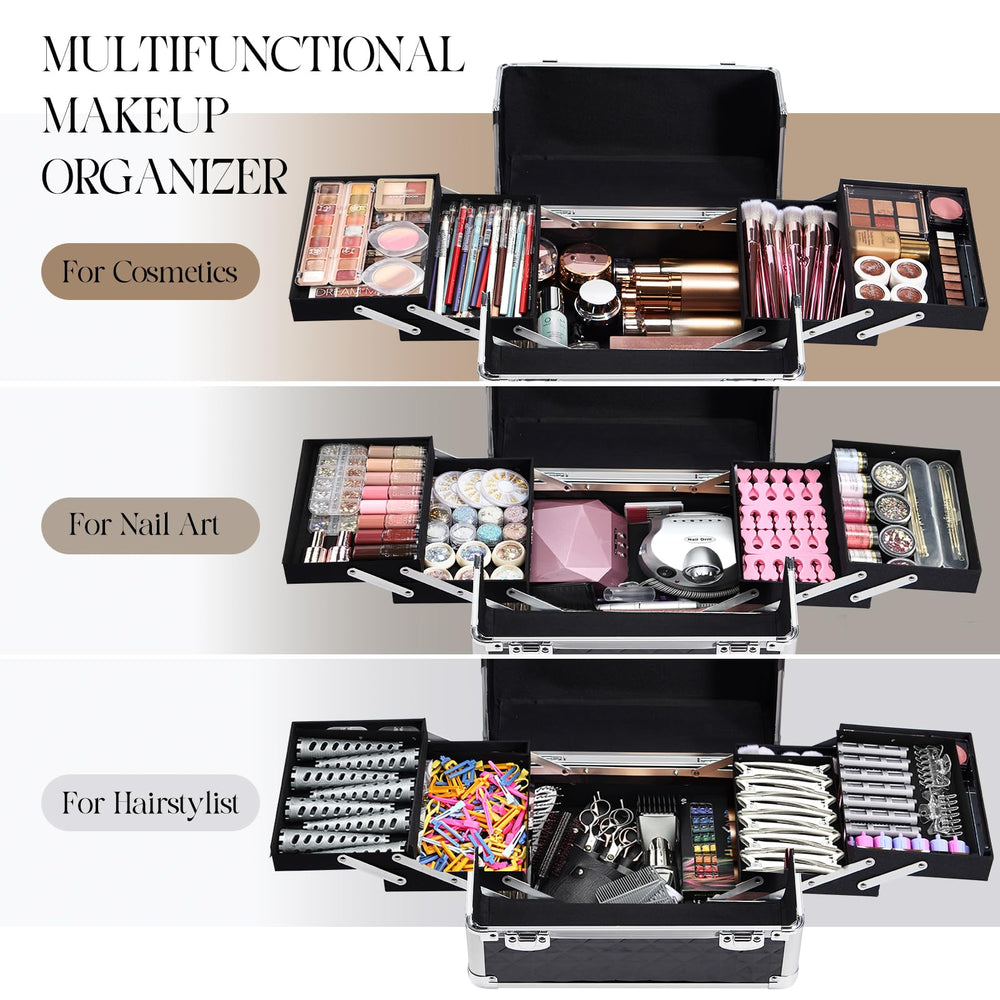 Yueieoun tiroirs-detachables-centraux, organisation modulable pour kits de beaute.