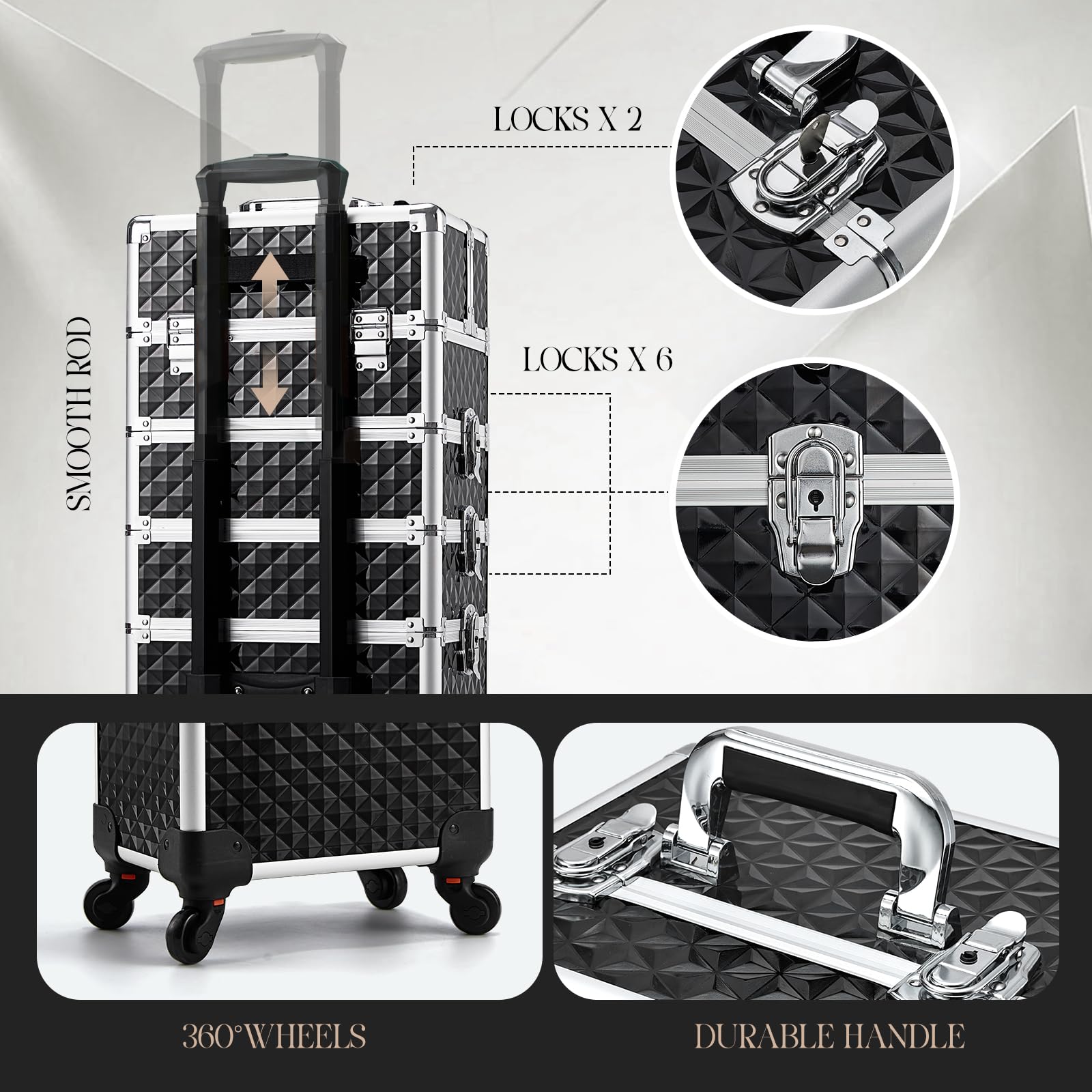 Yueieoun verrouillage-avec-cle, securite pour outils precieux.