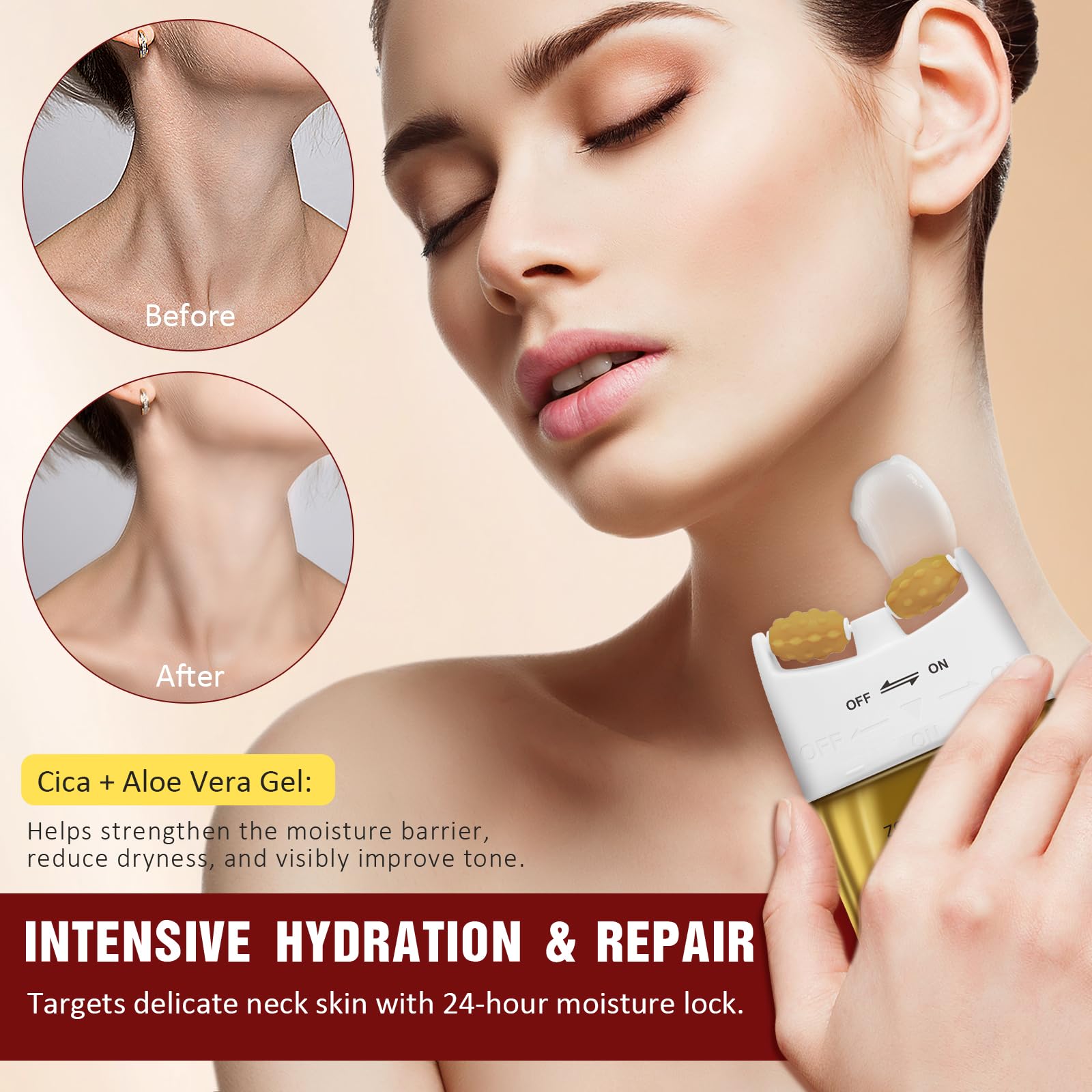 Texture légère AH-8 – crème adaptée à tous les types de peau du cou.