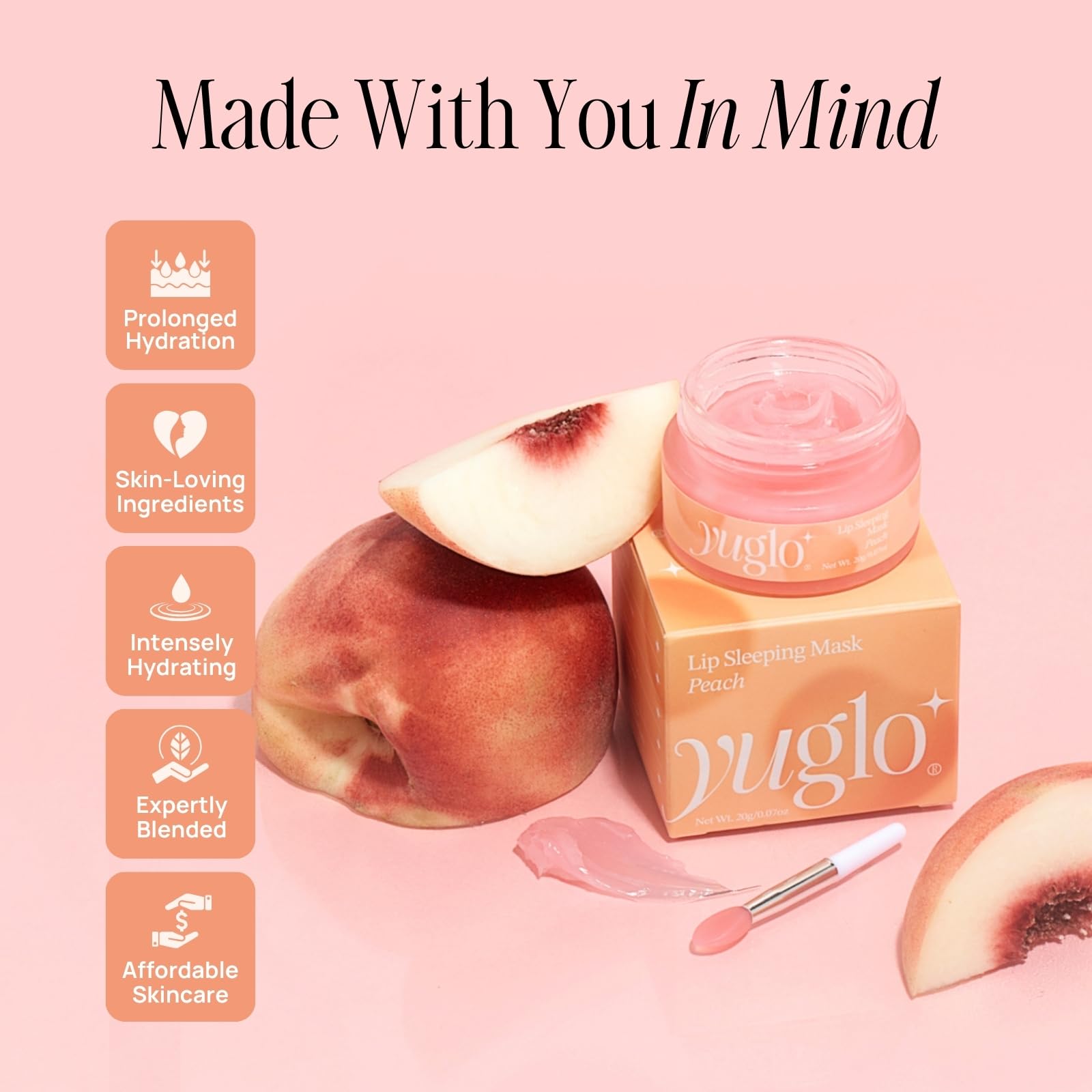 YuGlo Masque nocturne lèvres: soin qui rend les lèvres douces au réveil