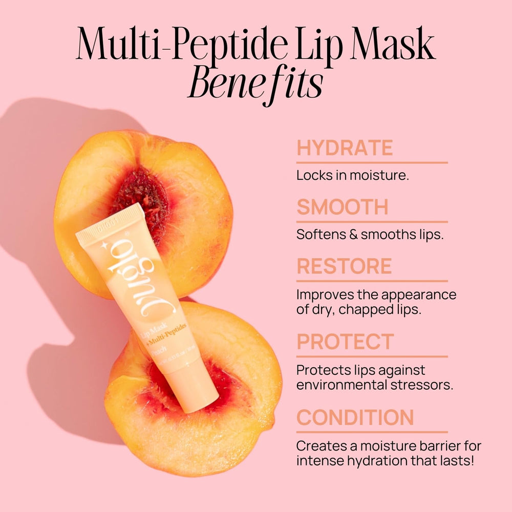 YuGlo masque Lèvres Nuit Pêche – texture riche qui apaise et nourrit.