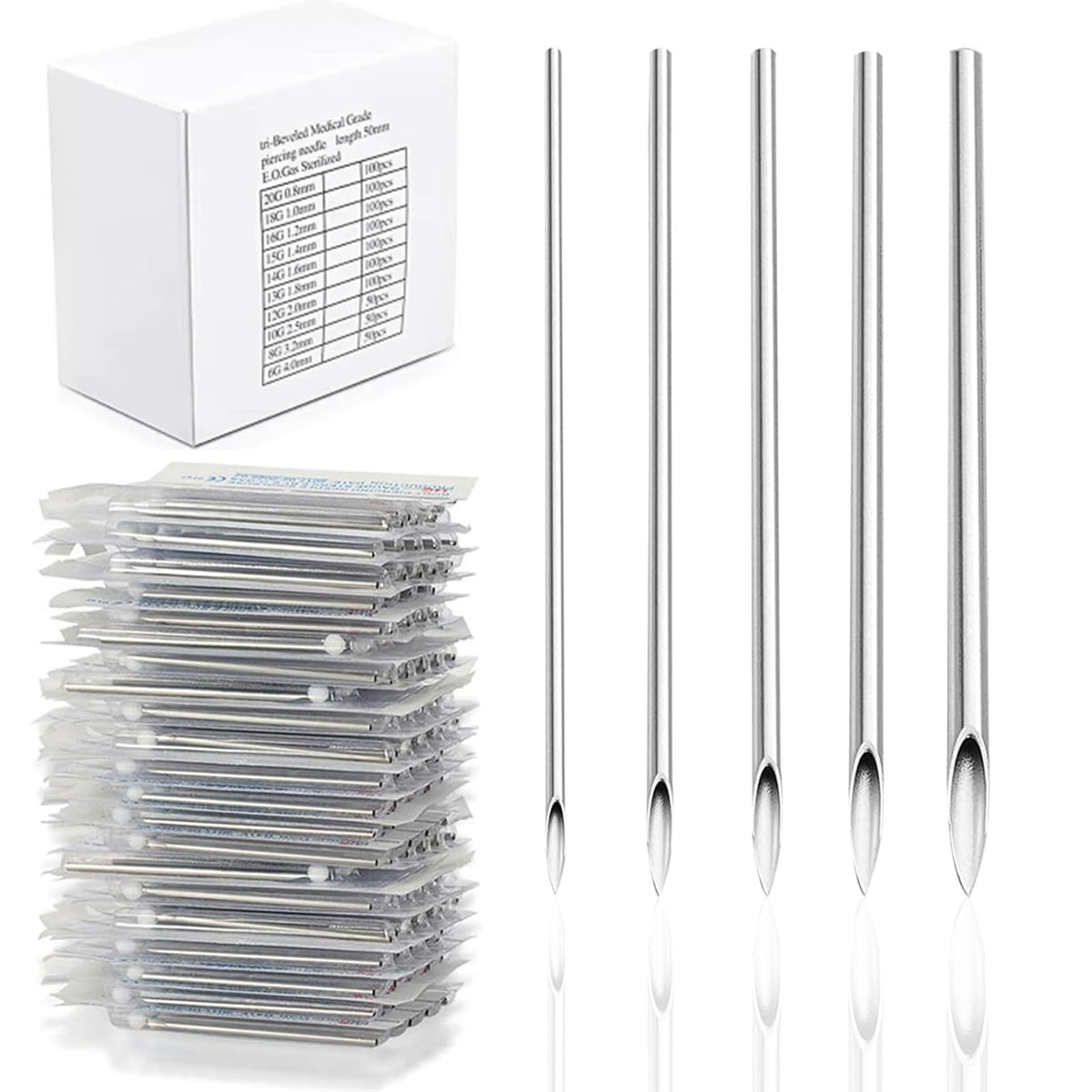 Aiguilles Yugui 12G – emballage propre et sûr pour insertion précise