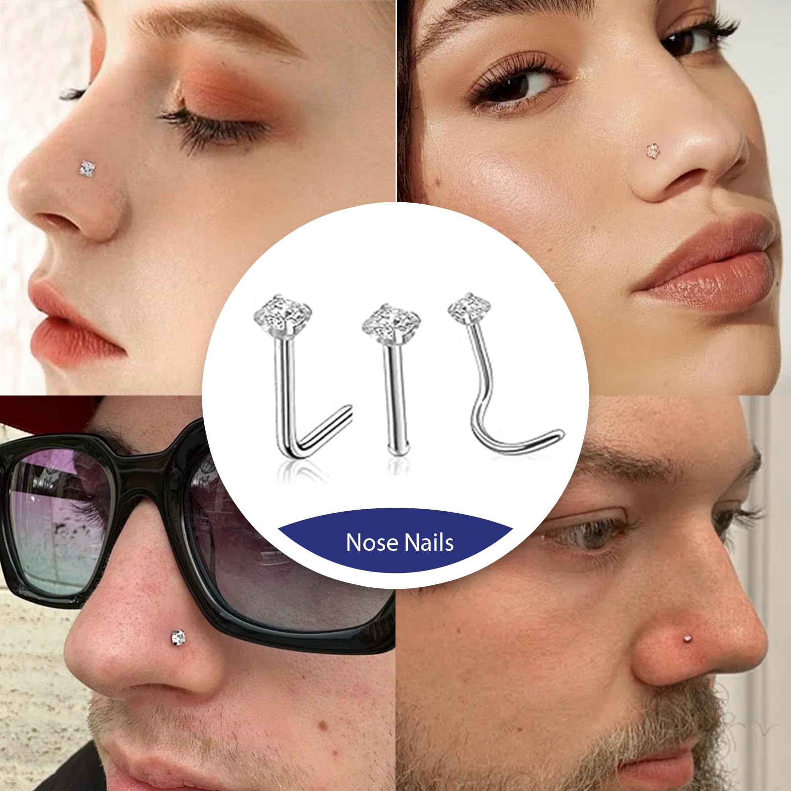 Pinces Yugui et gants pour une manipulation hygiénique du piercing.