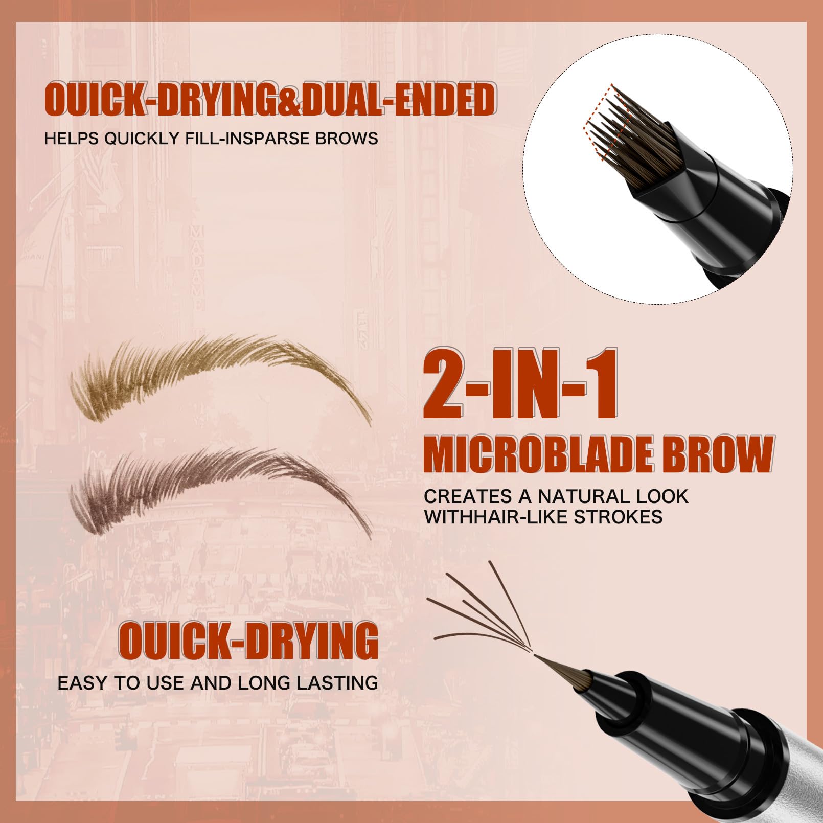 Yulinlon brosse microblade pour des traits précis et réalistes