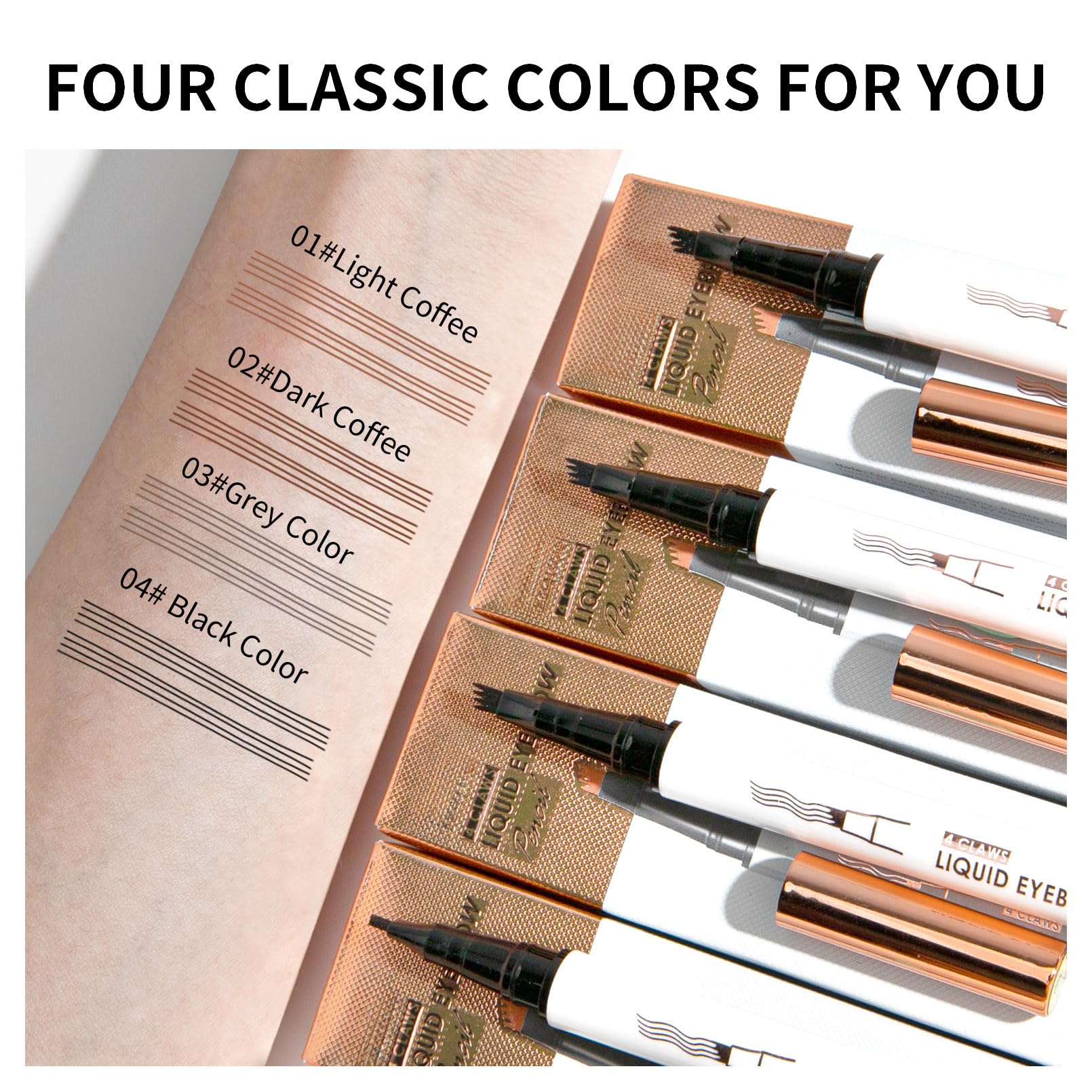 Yulinlon Q707, crayon sourcils facile à utiliser pour débutants.