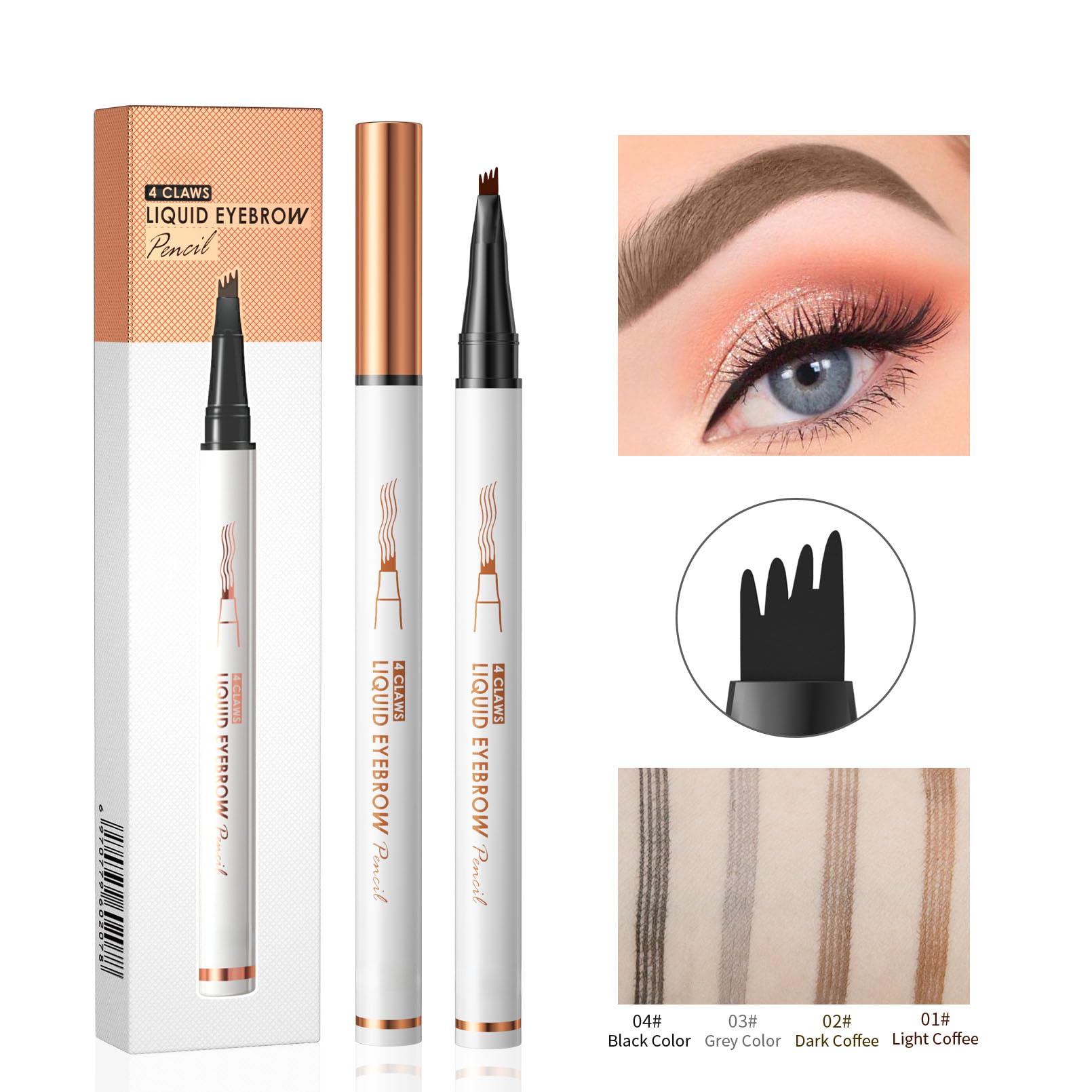 Tenue longue durée et résistance à l'eau pour sourcils fidèles toute la journée.